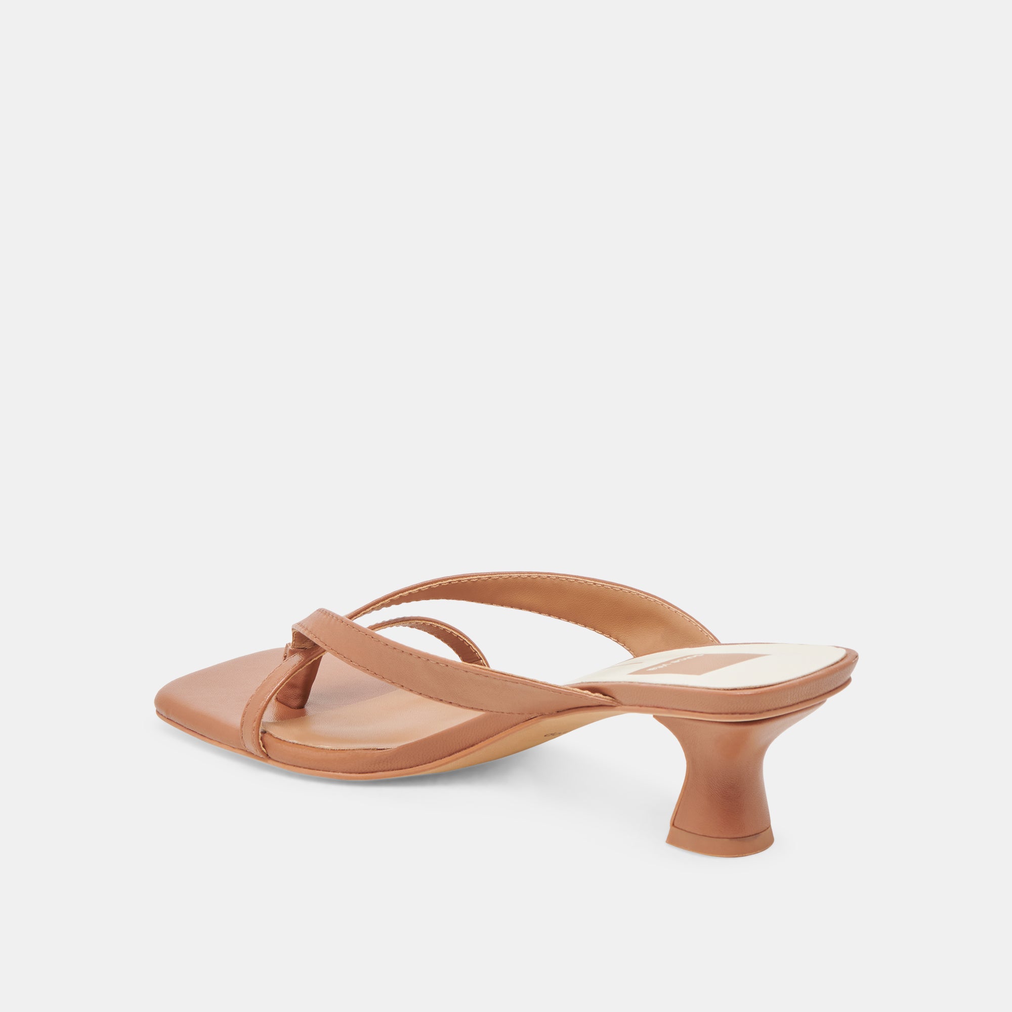 BREVEL Women's Saddle Leather Heels - Comfortable High Heel Shoes for Work, Party & Special Occasions