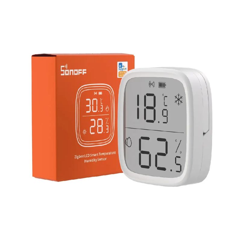 Sonoff SNZB-02D Zigbee Temperature and Humidity Sensor for Home - White | Smart Home Monitoring for Indoor Climate Control