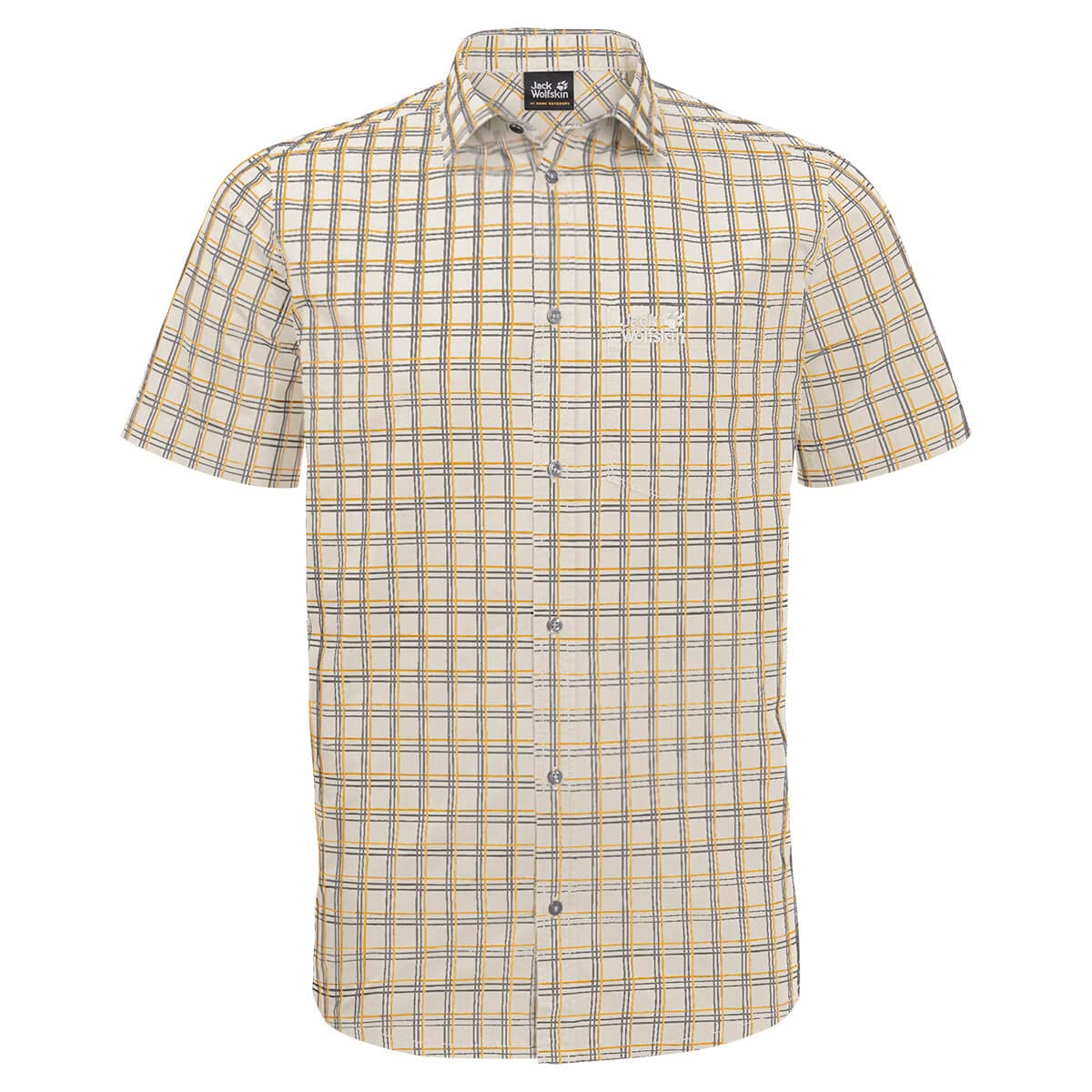Jack Wolfskin Men's Hot Springs Shirt - Lightweight Hiking & Outdoor Adventure Shirt for Camping, Travel & Casual Wear