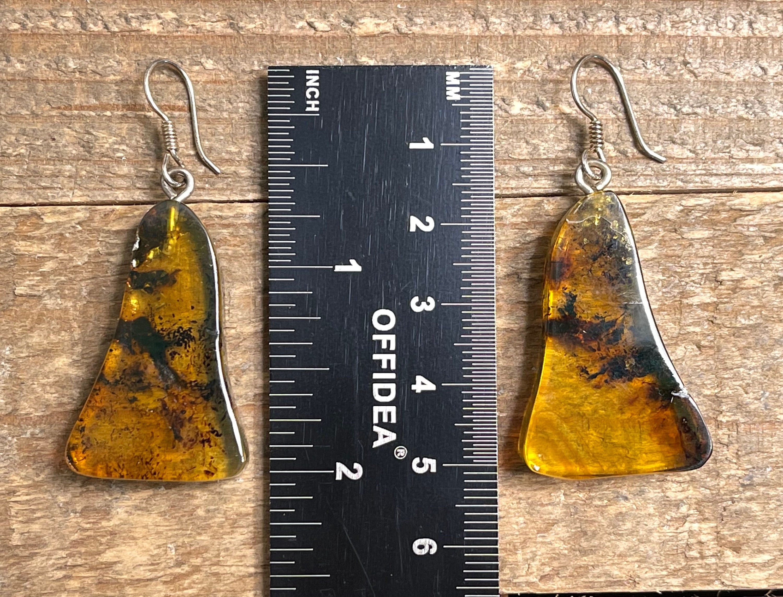 AMBER Crystal Earrings – Handmade Statement Dangle Earrings with Healing Stones | Elegant Boho Jewelry for Women, Perfect for Parties, Weddings & Everyday Wear (Style 50357)