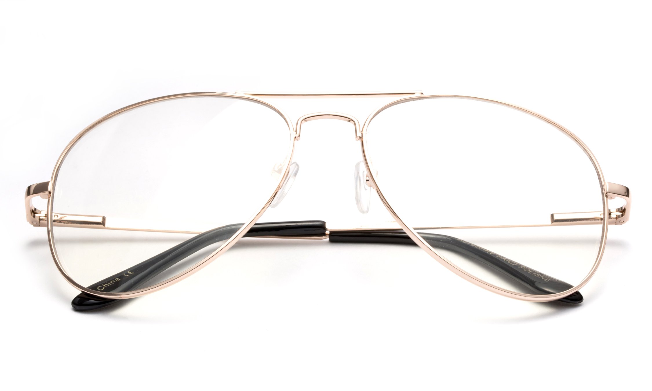 Newbee Fashion - 2 Pack & 3 Pack Classic Aviator Sunglasses with Clear Lenses & Spring Hinge Metal Frame for Men & Women | Perfect for Driving, Outdoor Activities & Fashion Accessories