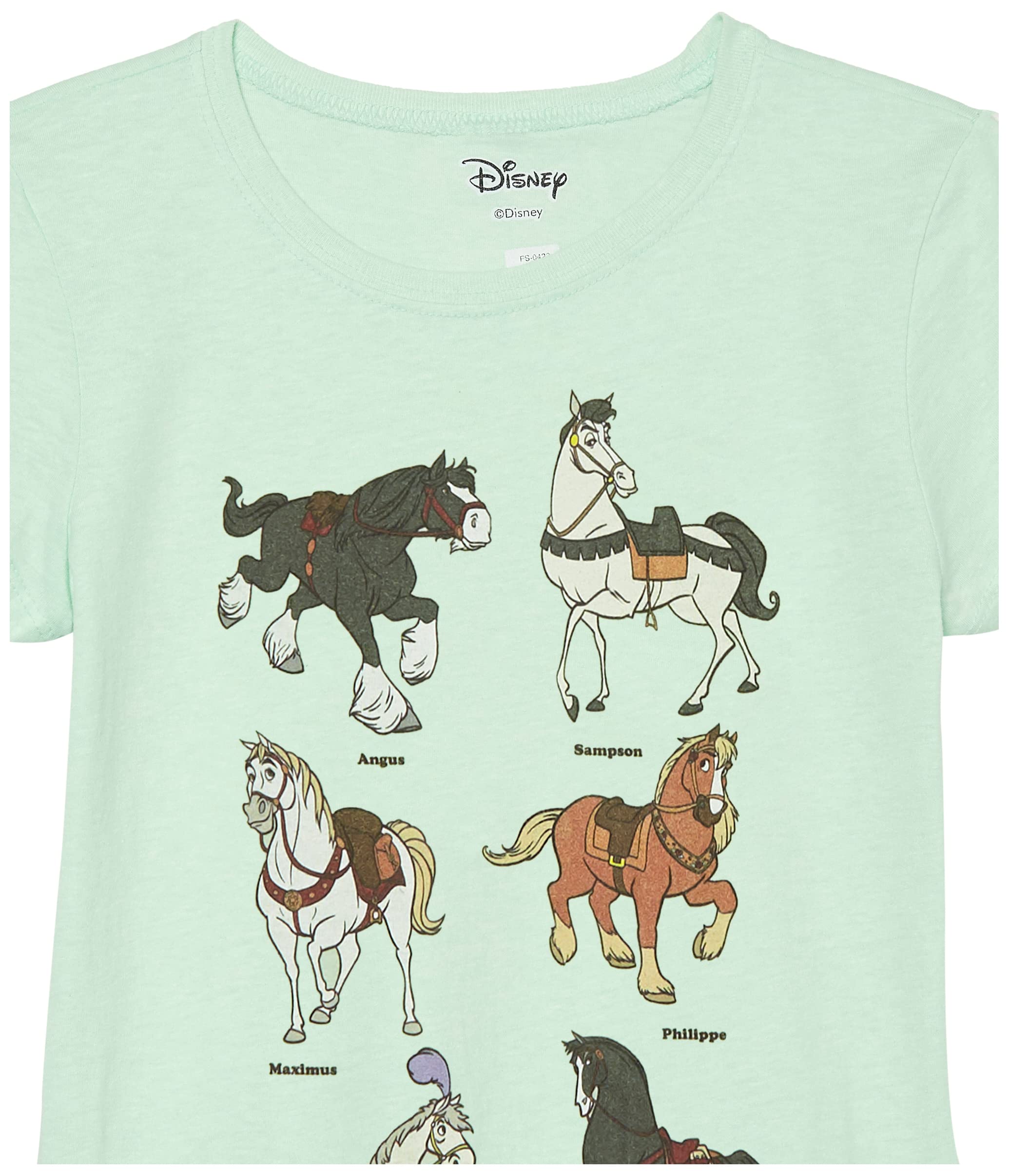Disney Princess Girls' Horse Graphic T-Shirt - Cute & Comfortable Cotton Top for Kids - Perfect for Playdates, Birthday Parties & Everyday Wear
