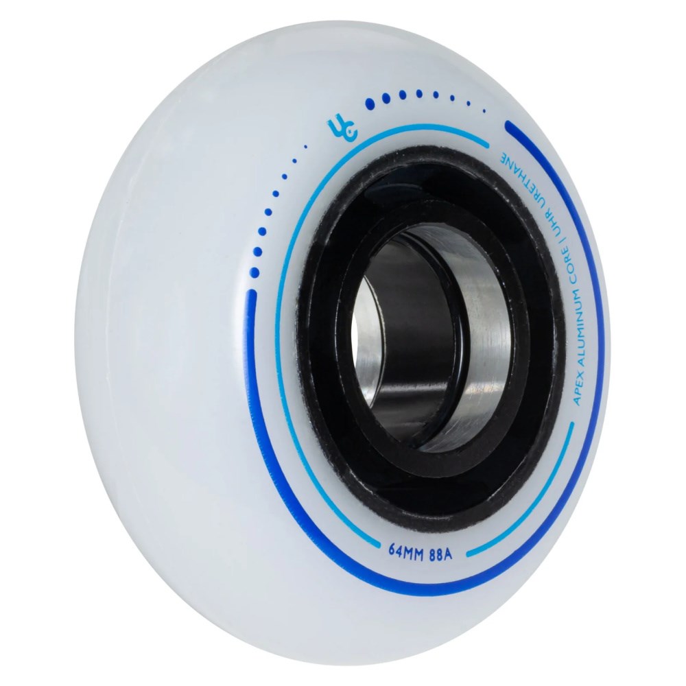 Undercover Apex Milky 64mm 88a Skateboard Wheels - 4 Pack for Cruising, Street Skating & Smooth Rides
