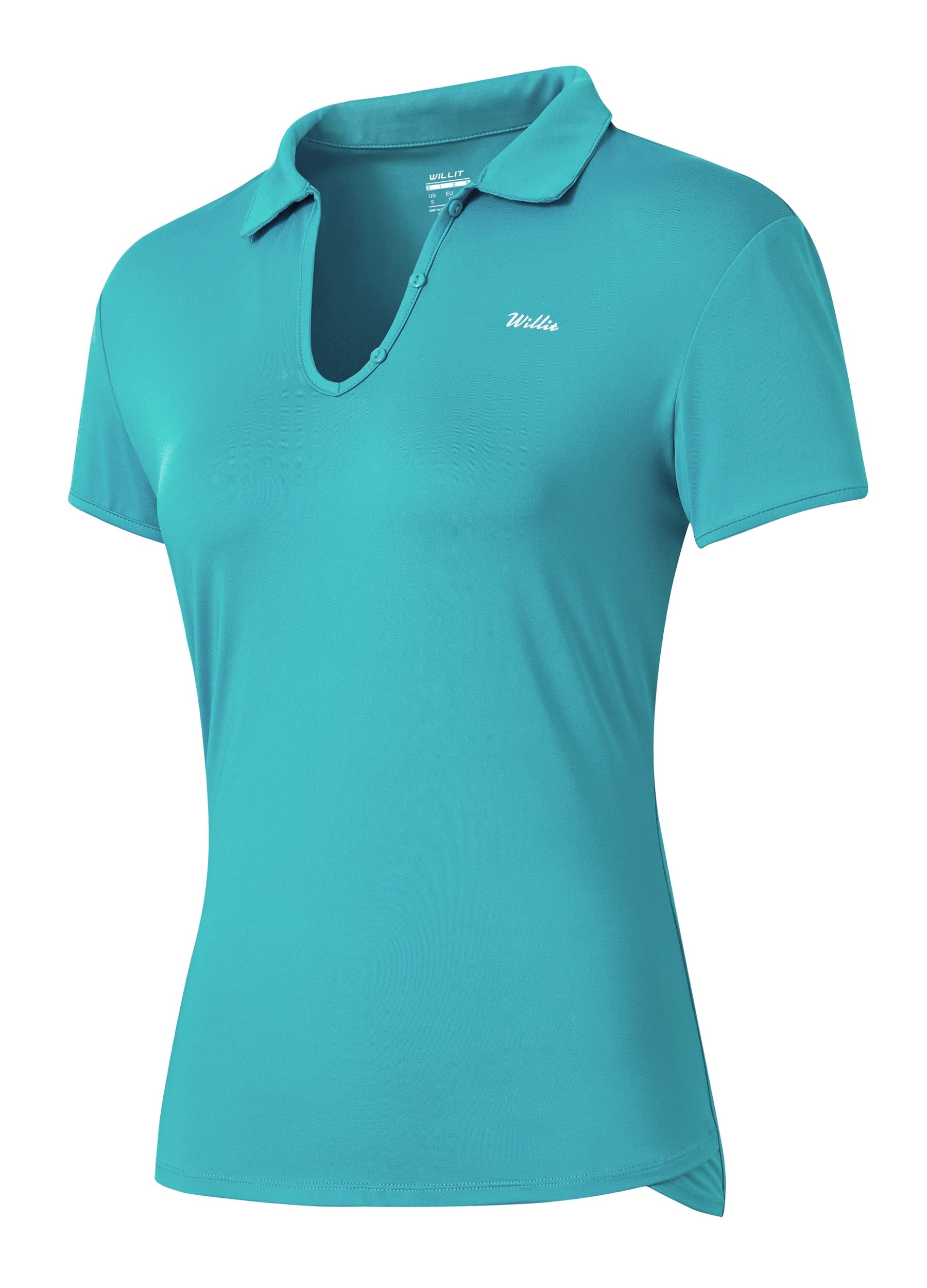 Willit Women's Quick Dry Tennis & Golf Polo Shirt - UPF 50+ Short Sleeve Moisture Wicking Active Top for Running, Workout & Outdoor Sports | Perfect for Tennis, Golf, Gym & Summer Activities