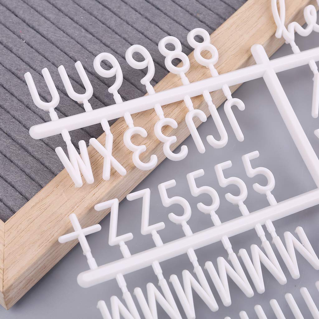 4Pcs White Plastic Minimalist Changeable Letter Board Set with Letters, Numbers & Symbols - Perfect for Home Decor, Office, Classroom & DIY Projects
