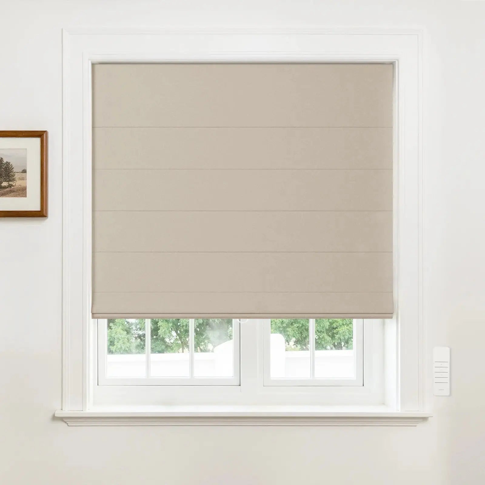 Alvin Motorized Blackout Roller Shade - Premium Window Treatment for Privacy & Light Control | Perfect for Bedrooms, Home Theaters & Offices