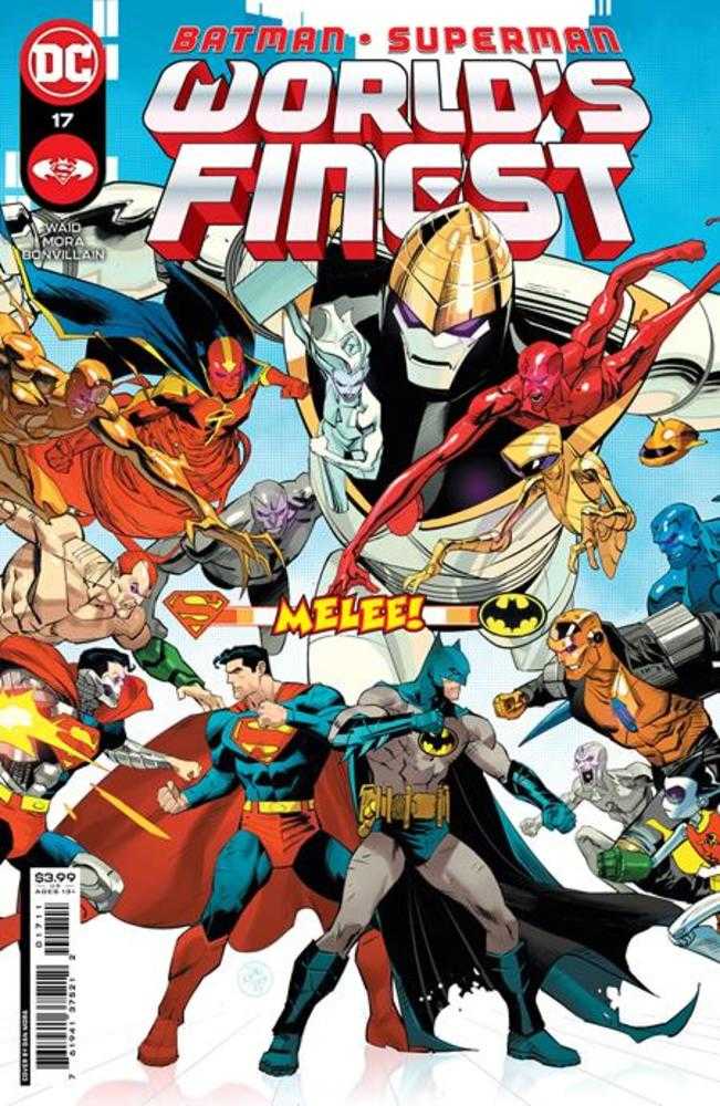 Batman Superman Worlds Finest #17 Cover A by Dan Mora - DC Comics Collectible for Superhero Fans, Perfect for Display & Comic Book Collections