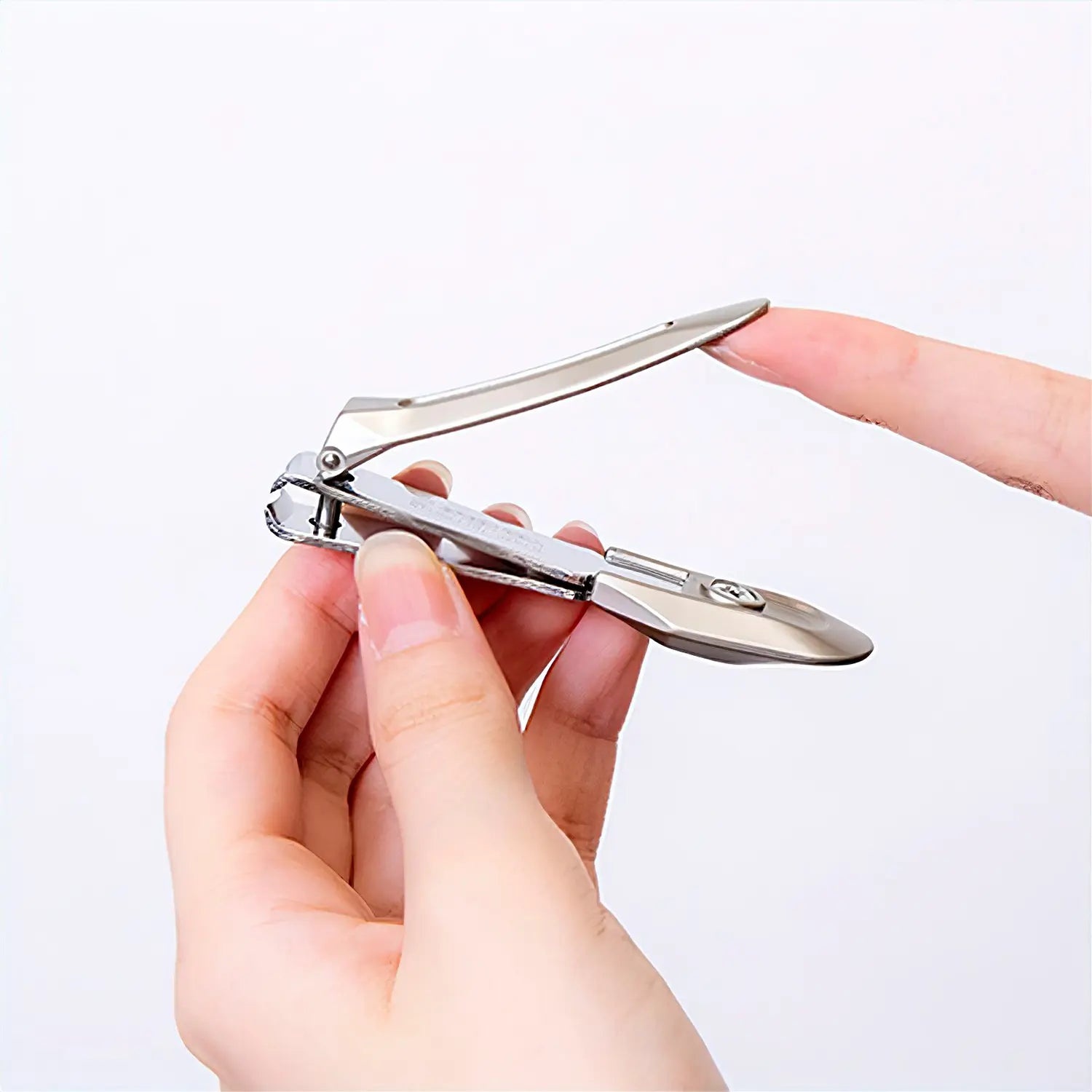 Premium Stainless Steel Nail Clippers with Curved Lever - Green Bell Takuminowaza Professional Nail Trimmer for Home, Travel & Grooming Kit