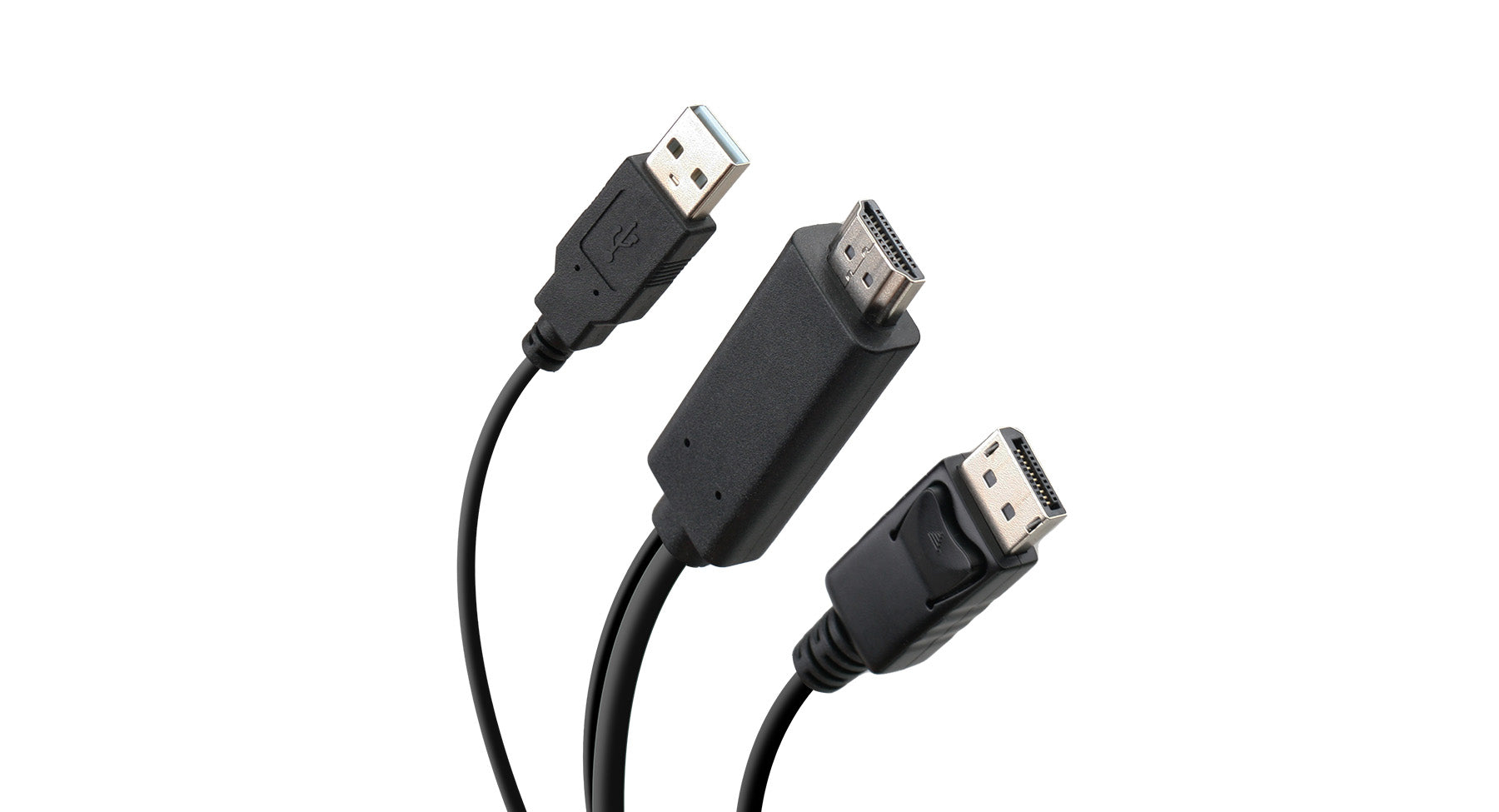 6 ft. 4K Ultra HD Dual Monitor HDMI to DisplayPort KVM Switch Cable Kit with Audio Support - Perfect for Home Office, Gaming & Multi-Screen Workstations