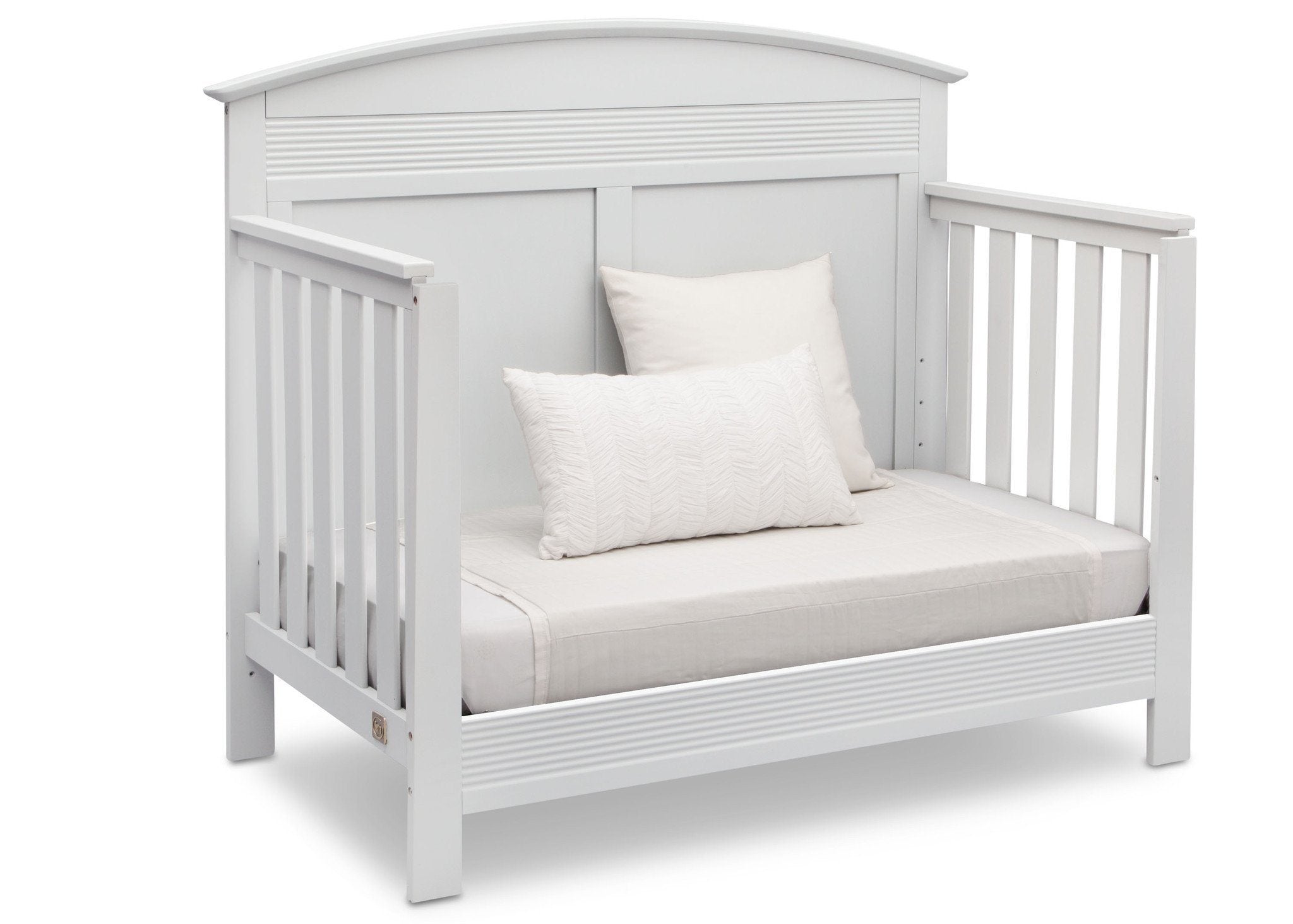 Ashland 4-in-1 Convertible Baby Crib - White Nursery Furniture for Newborn to Toddler Bed | Perfect for Modern Nursery & Bedroom Decor