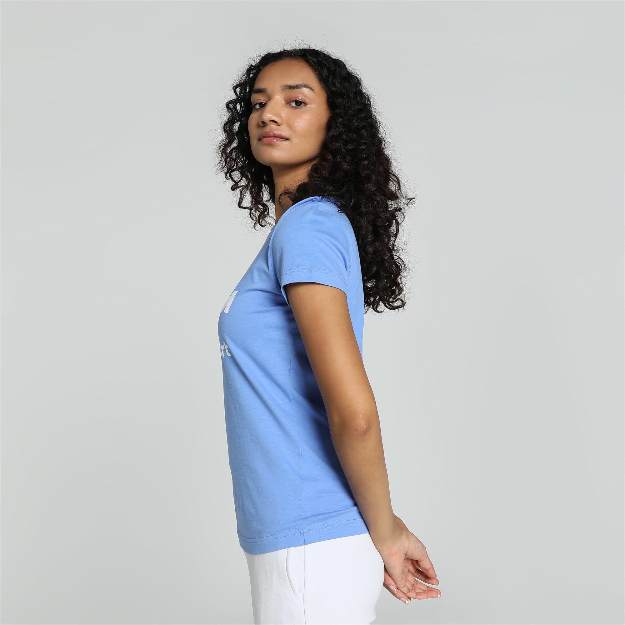 PUMA Women's BMW M Motorsport Essentials Logo T-Shirt - Stylish & Comfortable Casual Wear for Sports, Gym & Everyday Outfits