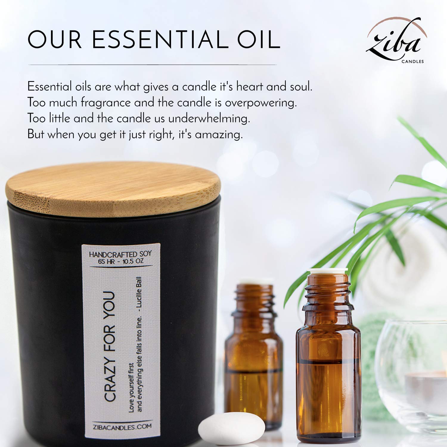 Ziba Candles - Crazy for You Men's Cologne - Saffron, Black Currant, Anise & Amber Scent with Patchouli, Cedar & Vanilla Notes | Premium Masculine Fragrance for Date Nights, Gifts & Everyday Confidence Boost