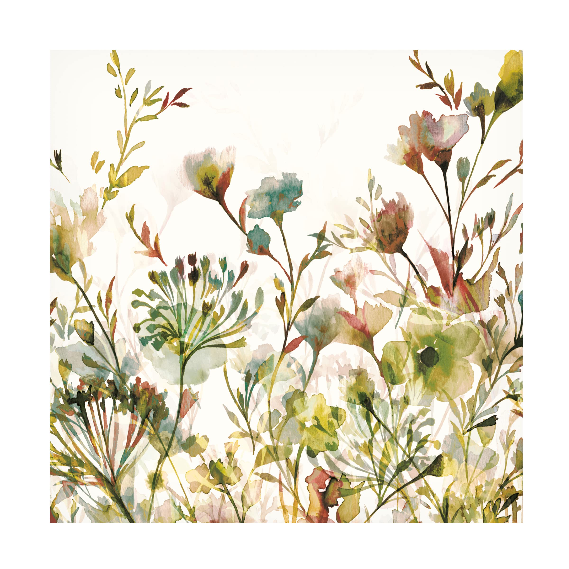 Trademark Fine Art 'Transparent Garden Warm' Canvas Wall Art Print by Wild Apple Portfolio - Perfect for Living Room, Bedroom & Office Decor