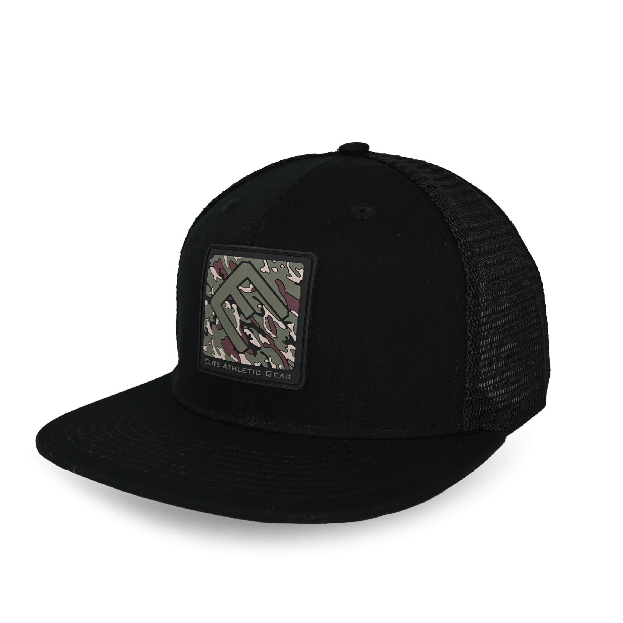 Elite Camo Trucker Hat for Men - Adjustable Mesh Back Baseball Cap for Outdoor, Hunting & Casual Wear