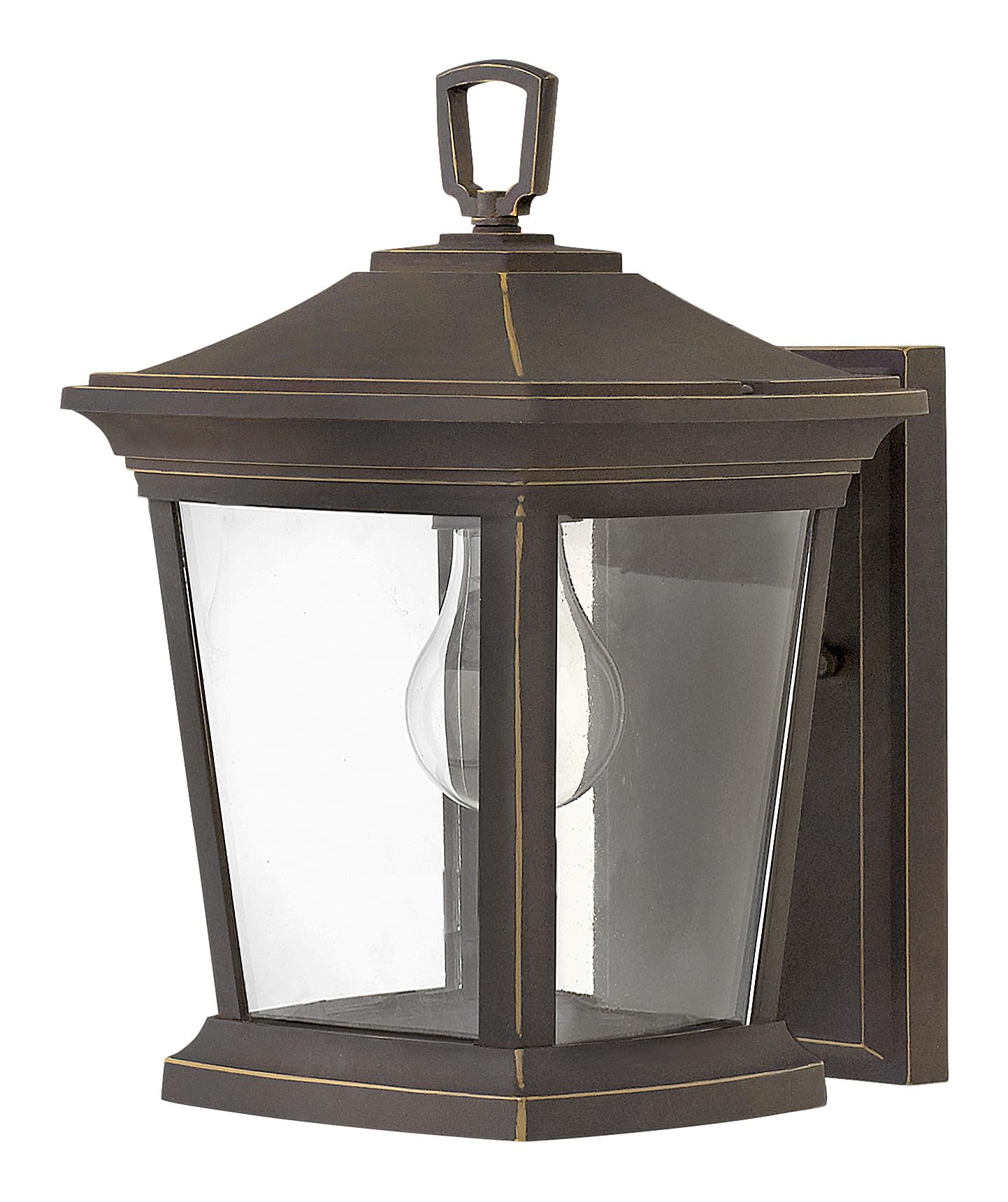 Hinkley Bromley Collection One Light Extra Small Wall Mount Lantern - Oil Rubbed Bronze Finish - Outdoor/Indoor Wall Sconce for Porch, Patio, Entryway & Hallway Lighting