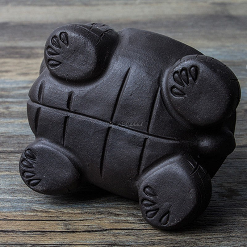 Handmade Yixing Clay Tortoise Tea Pet - Traditional Chinese Tea Ceremony Companion for Good Luck & Fortune - Perfect for Tea Lovers & Collectors