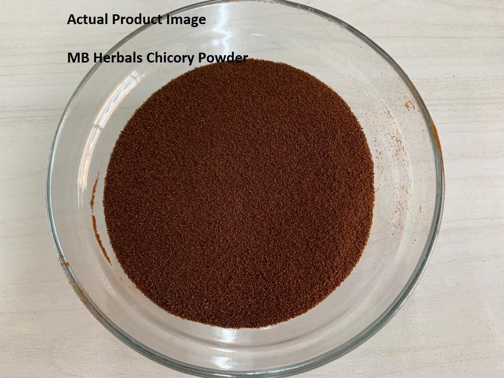 MB Herbals Instant Chicory Granulated Powder 100g (3.5 oz) - Roasted, Non-GMO, Gluten Free, No Preservatives - Perfect for Coffee Alternative, Baking & Healthy Drinks - Dissolves Easily in Hot Milk & Water