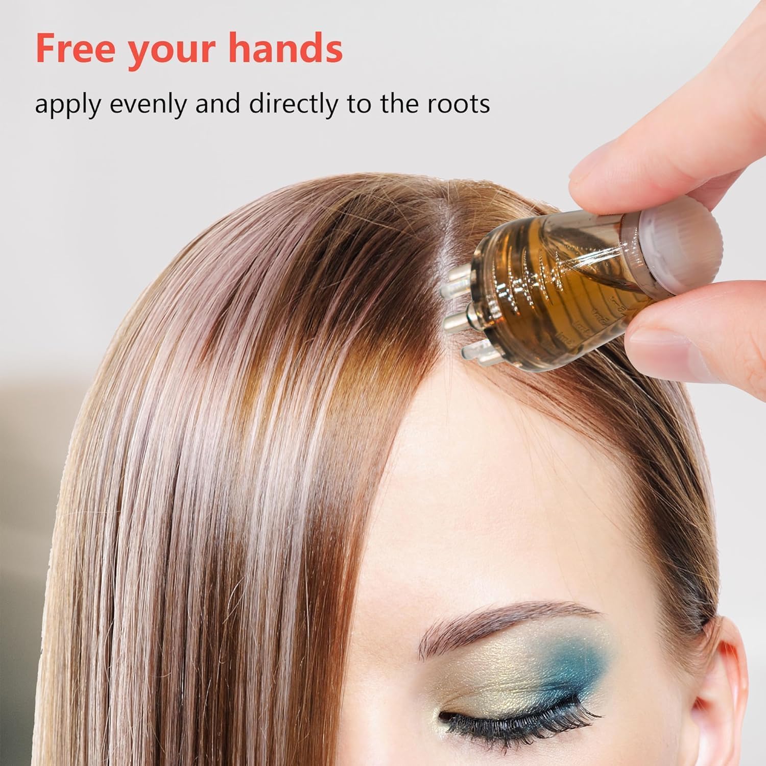 KREQU Hair Oil Applicator Bottle - 6ml Mini Portable Scalp Massager Comb for Hair Growth & Treatment | Perfect for Home Use, Travel & Salon Styling