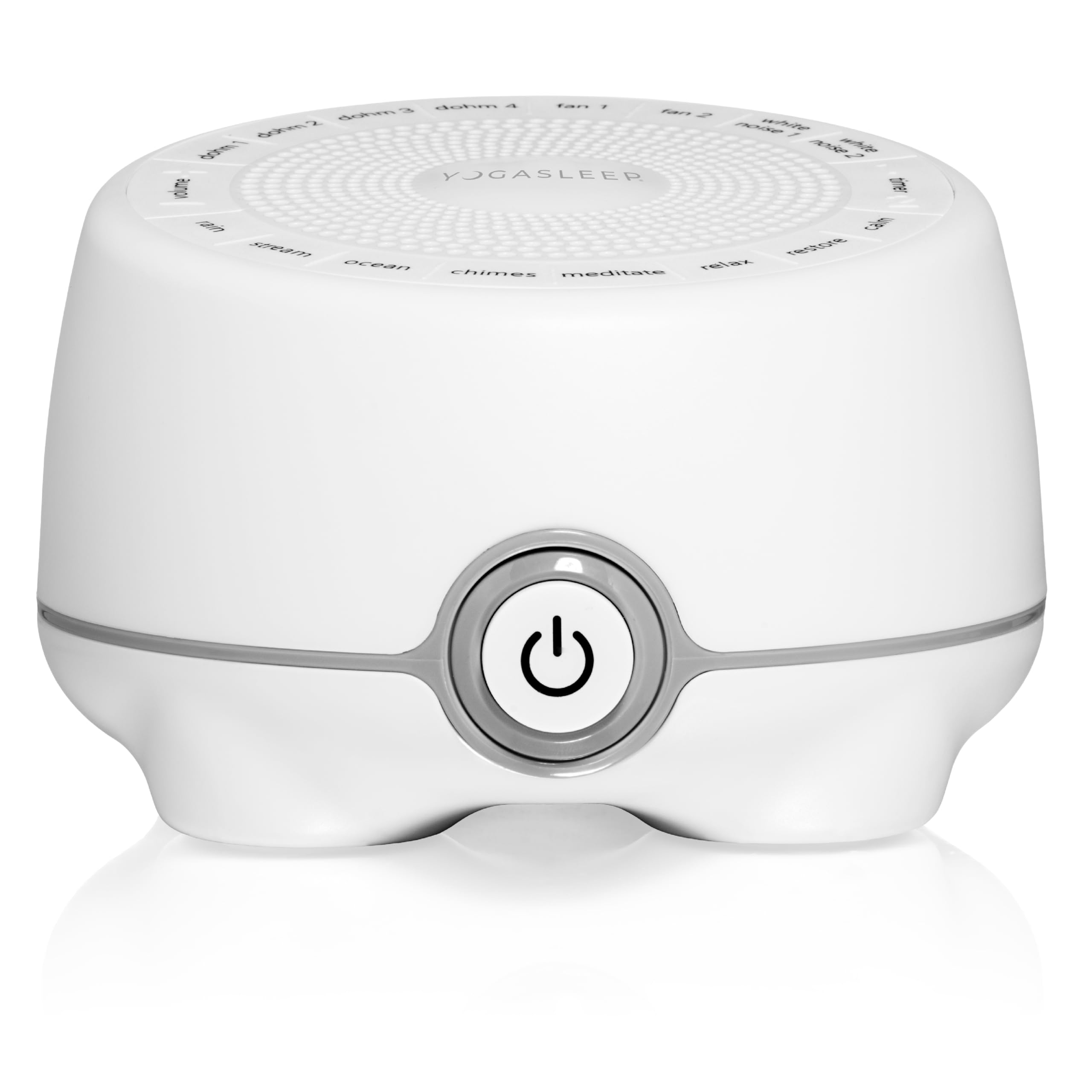 Yogasleep Whish White Noise Sound Machine - 16 Natural Soothing Sounds for Baby & Adults, Adjustable Volume - Sleep Aid, Office Privacy & Focus Enhancer - Compact & Portable for Travel & Nursery Essentials - Perfect for Bedrooms, Nurseries & Workspaces