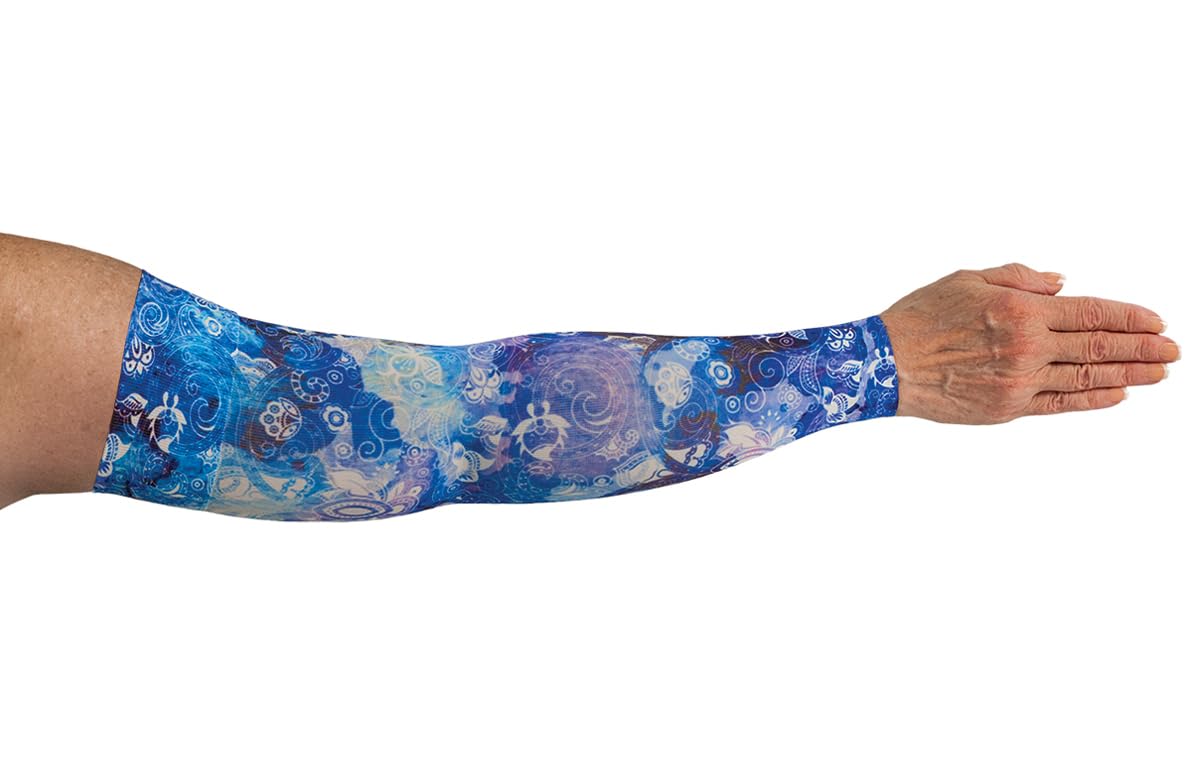 Sapphire Medical Graduated Compression Arm Sleeve for Lymphedema - Post-Surgery Recovery & Swelling Relief - Ideal for Athletes, Nurses & Travelers