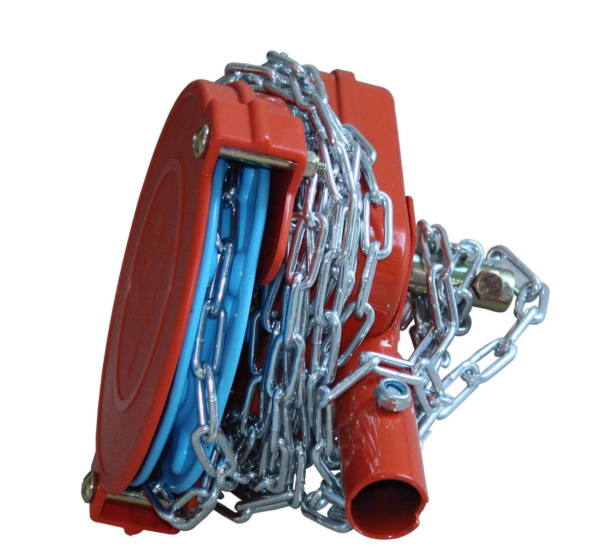 Greenhouse Blackout Tarp Roller & Manual Film Coiler - Chain Crank Winch for Roof Ventilation | Durable Greenhouse Top Film Roll Up System for Plant Shade Control & Temperature Regulation