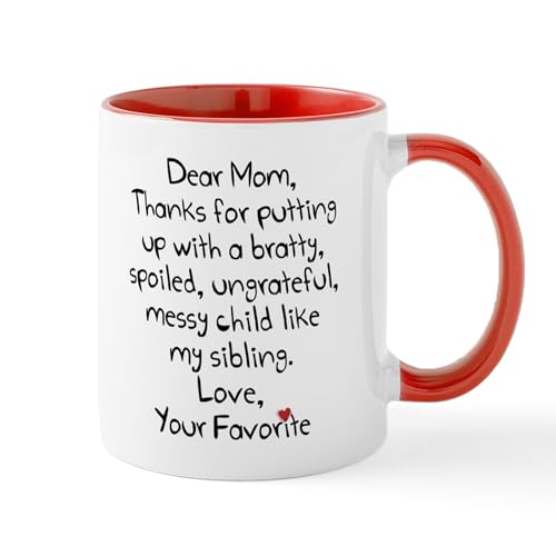 White/Red Inside - The Favorite Child Mugs