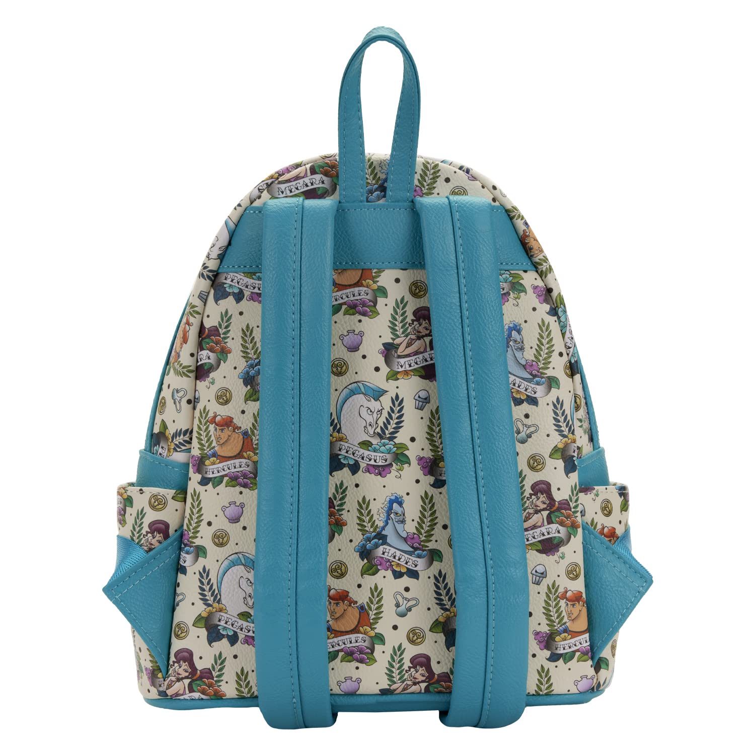 Disney Hercules Tattoo Mini Backpack by Loungefly - Official Licensed Crossbody Bag for Women & Teens - Perfect for Cosplay, Conventions, and Disney Park Visits