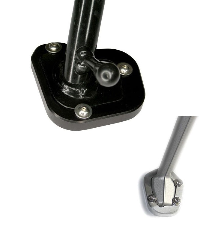 Hornig Sidestand Foot Enlargement Plate - Motorcycle Kickstand Support Pad for BMW GS, KTM, Ducati - Improves Stability on Soft Ground & Parking Lots