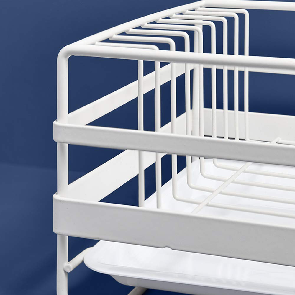 Nordic Dish Drying Rack - Kitchen Storage Organizer for Plates, Bowls & Utensils | Space-Saving Drain Rack for Countertop | Perfect for Small Kitchens & Dish Organization