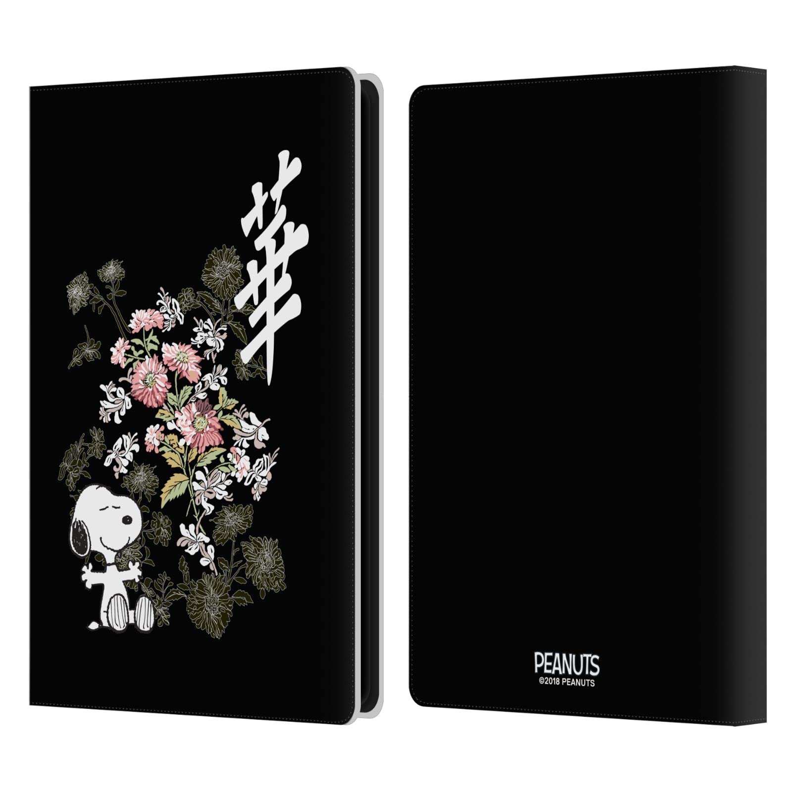 Officially Licensed Peanuts Floral Oriental Snoopy Leather Book Wallet Case Cover for Kindle Paperwhite 4 (2019) - Perfect for Reading, Travel & Gift Giving