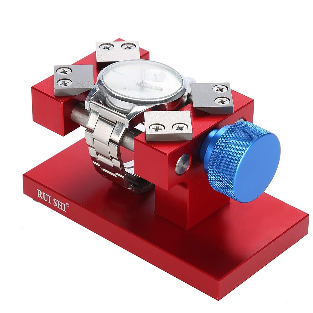 Professional Watch Bezel Opener & Back Case Remover Tool - Precision Watch Repair Kit for Watchmakers (Red) | Ideal for Watch Repair, Maintenance & DIY Projects