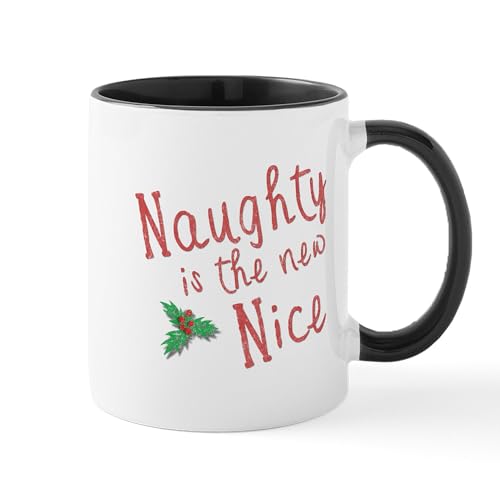 White/Black Inside - Naughty Is The New Nice Mug