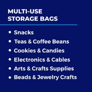 Premium Mylar Bags for Food Storage - 100 Count 5.25
