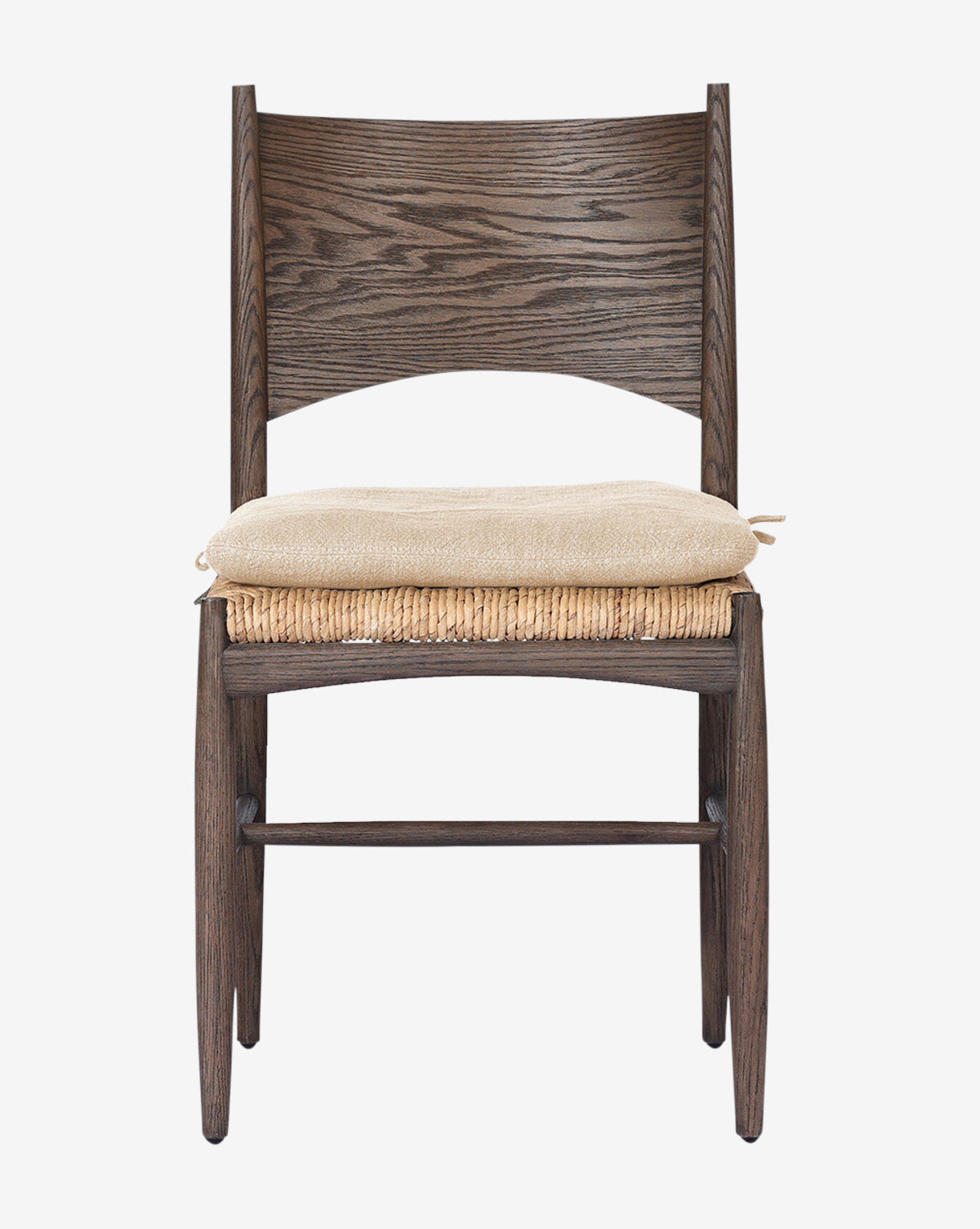 Modern Nixie Dining Chair - Mid Century Wooden Kitchen Chair with Upholstered Seat - Perfect for Dining Room, Kitchen, and Breakfast Nook