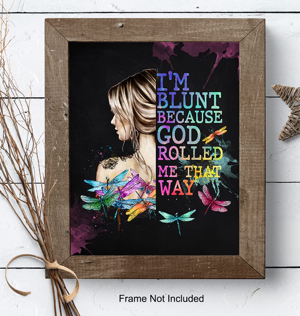 Boho Wall Art Decor - 8x10 Hippie Room Posters, Trippy Cannabis Themed Prints - Unique Stoner Gifts for Women & Men - Perfect for Living Room, Bedroom or Smoking Lounge Decor