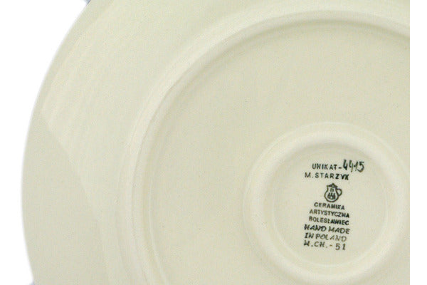 10-Piece Cobalt Rose Chain Dinner Plate Set - Elegant Porcelain Plates for Formal Dining, Wedding, and Special Occasions
