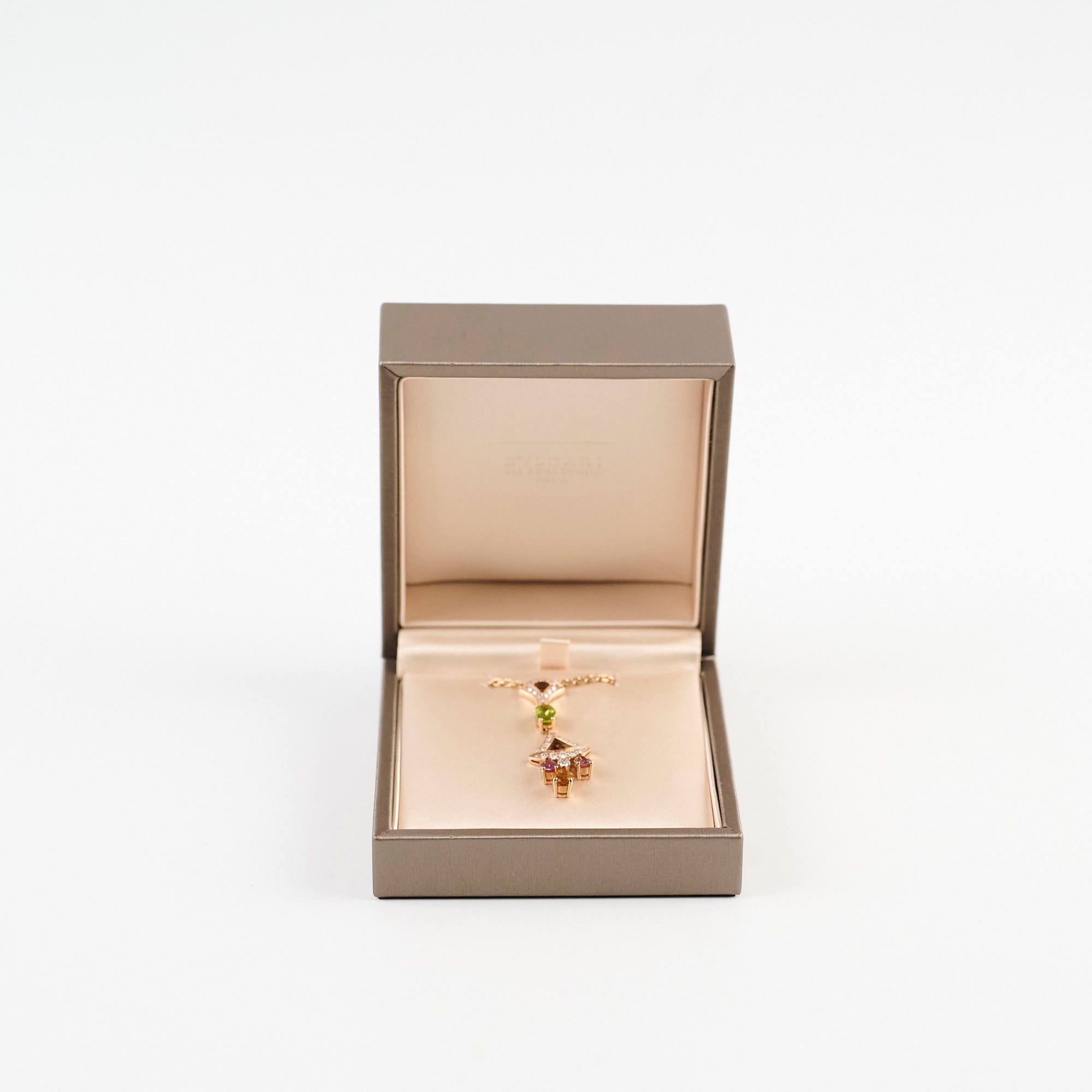 Bulgari Divas' Dream Necklace with Multicolor Gemstones - Elegant Jewelry for Women, Perfect for Parties, Weddings & Special Occasions