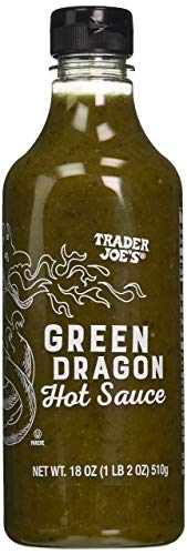 Trader Joe's Green Dragon Hot Sauce - Spicy & Flavorful Hot Sauce Pack of 2 - Perfect for Tacos, Wings & Mexican Food