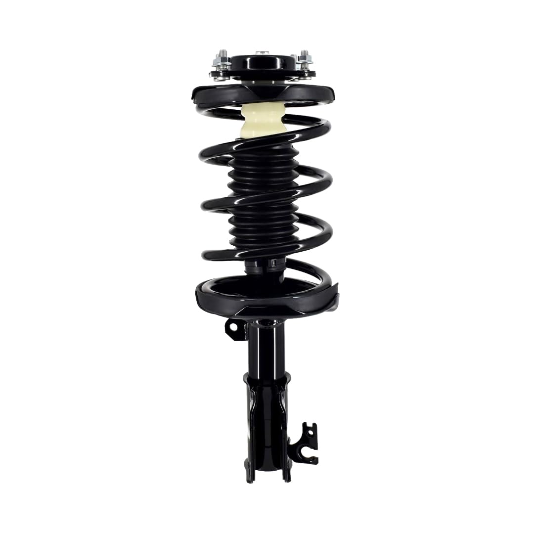PM Auto Front Right Quick Complete Strut-Coil Spring Assembly for 2000-2003 Mazda Protege - Replacement Suspension Part for Smooth Ride & Easy Installation