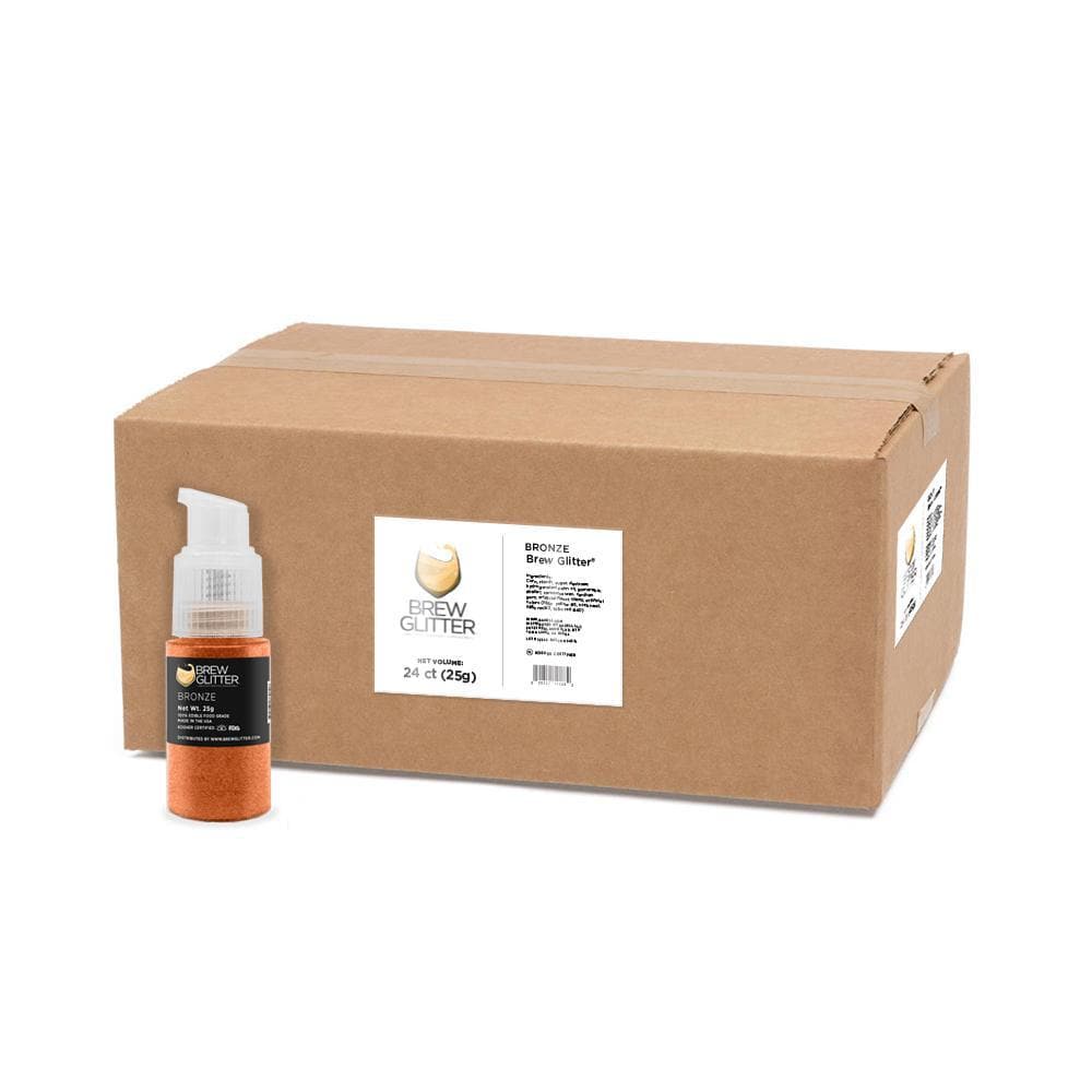 Bronze Brew Glitter Spray Pump for DIY Crafts, Nail Art & Party Decor - Wholesale Bulk Pack for Professional Use