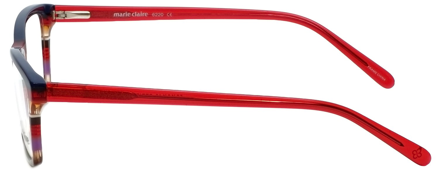 Marie Claire Designer Reading Glasses MC6220-SRE in Stripe Red | 53mm Readers for Women & Men | Fashionable Eyewear for Reading, Computer Use & Daily Activities