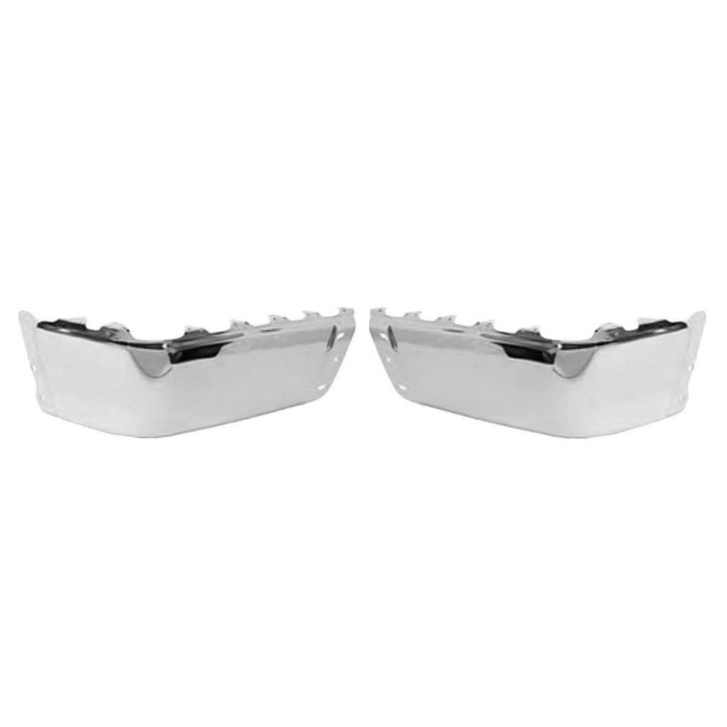 2007-2014 GMC Sierra 1500 Chrome Rear Bumper End Pair - Driver & Passenger Side | OEM GM1104149 GM1105149 | Perfect for Truck Restoration & Off-Road Protection