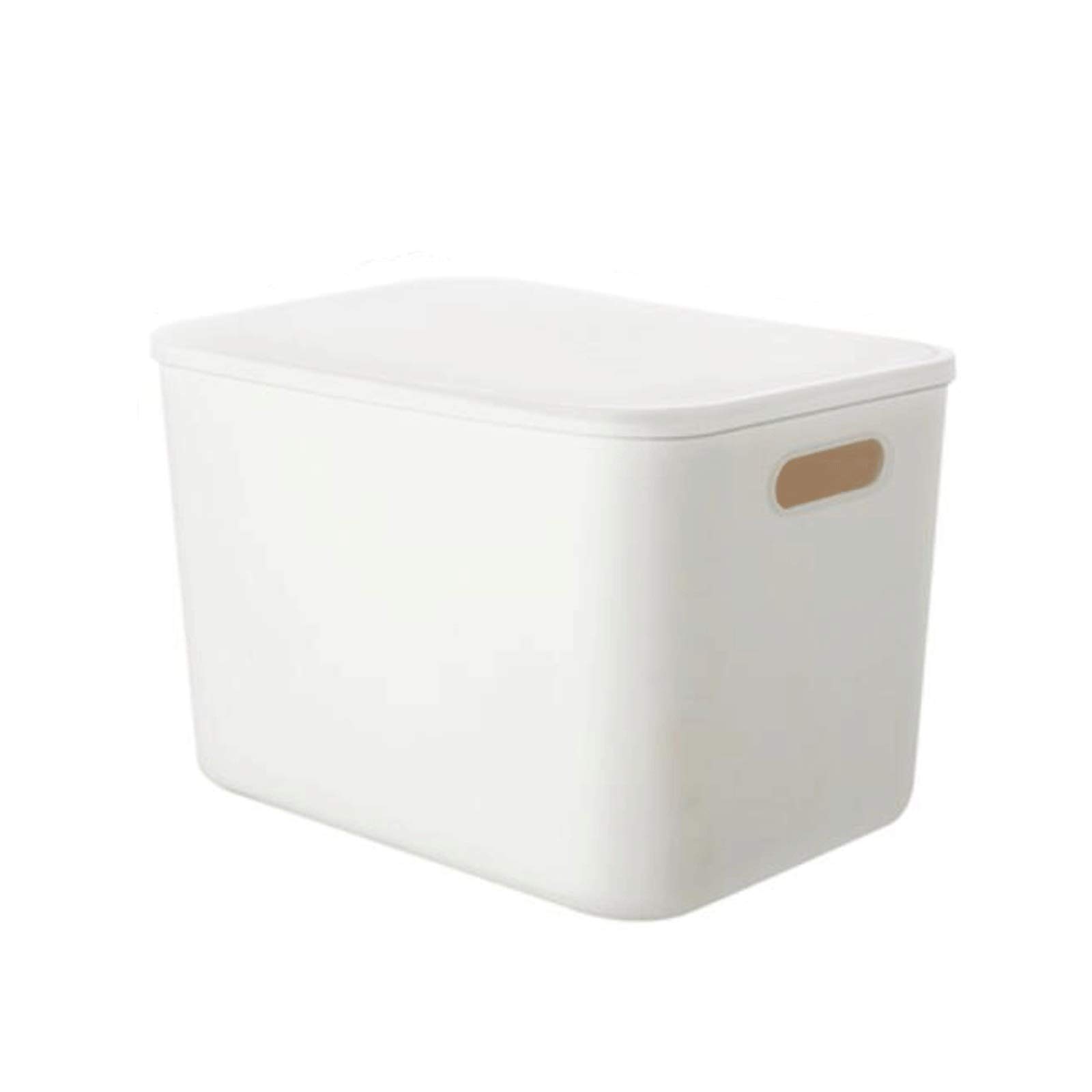 FEIMENGALL Plastic Storage Box with Lid - Household Organizer for Sundries, Snacks, Toys & Clothes | Perfect for Desktop, Wardrobe & Bathroom Organization