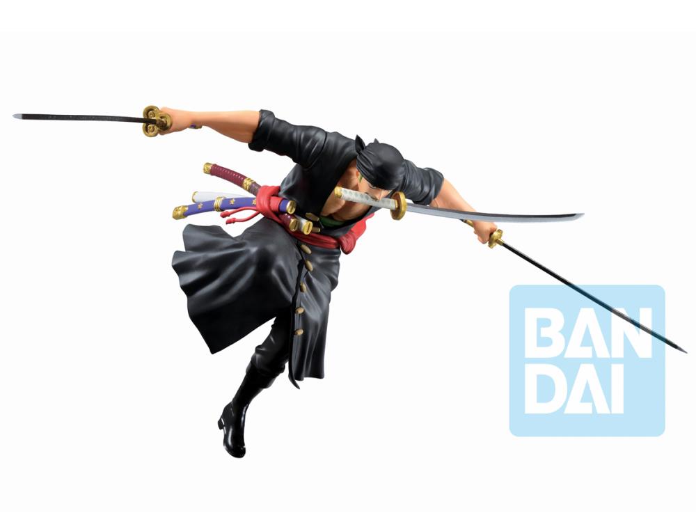Bandai Ichibansho One Piece Wano Country Third Act Roronoa Zoro Anime Figure Statue - Collectible Action Figure for Anime Fans, Home Decor, and Gift for One Piece Lovers