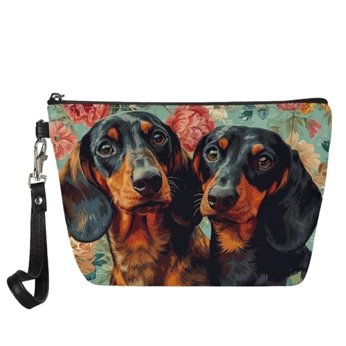 Dachshund Dog Flower Painting