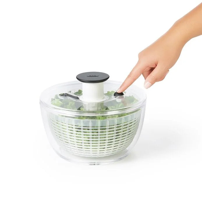 Premium Salad & Herb Spinner - 5.5QT Large Capacity Kitchen Gadget for Washing, Drying Greens & Vegetables - Perfect for Healthy Eating, Meal Prep & Fresh Salads