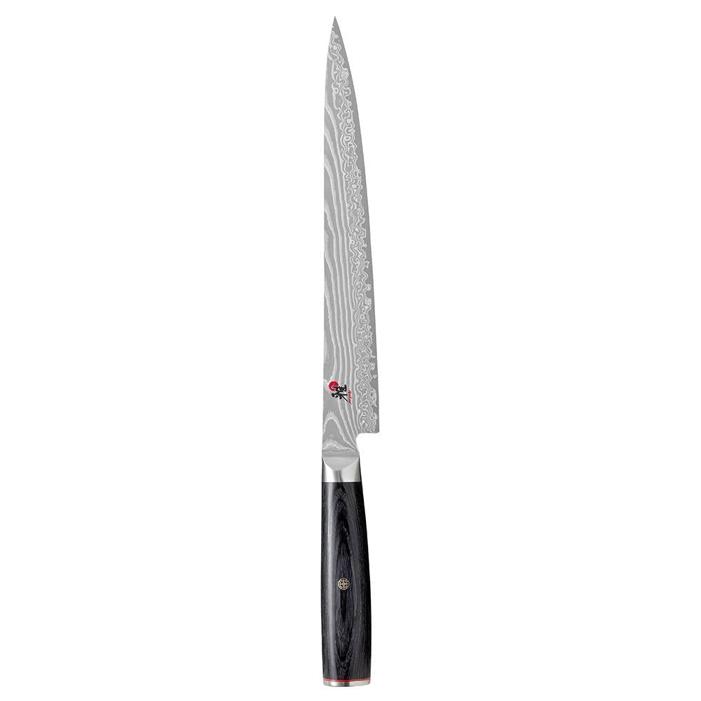 Miyabi 5000FC D Damascus Steel Sujihiki Knife 240mm - Premium Japanese Slicing Knife for Sushi, Meat & Vegetables - Perfect for Chefs & Home Cooking