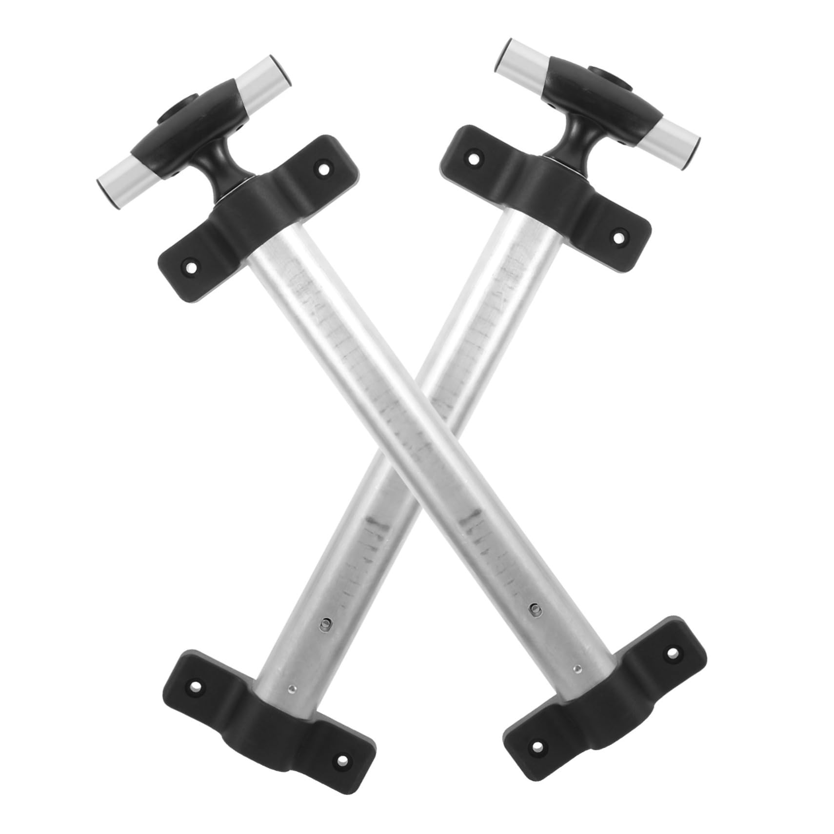 BESPORTBLE 4-Piece Aluminum Luggage Handle Replacement Set - Durable Trolley Case Pull Handle for Travel Suitcases (Ideal for Business Trips, Vacations & Airport Use)