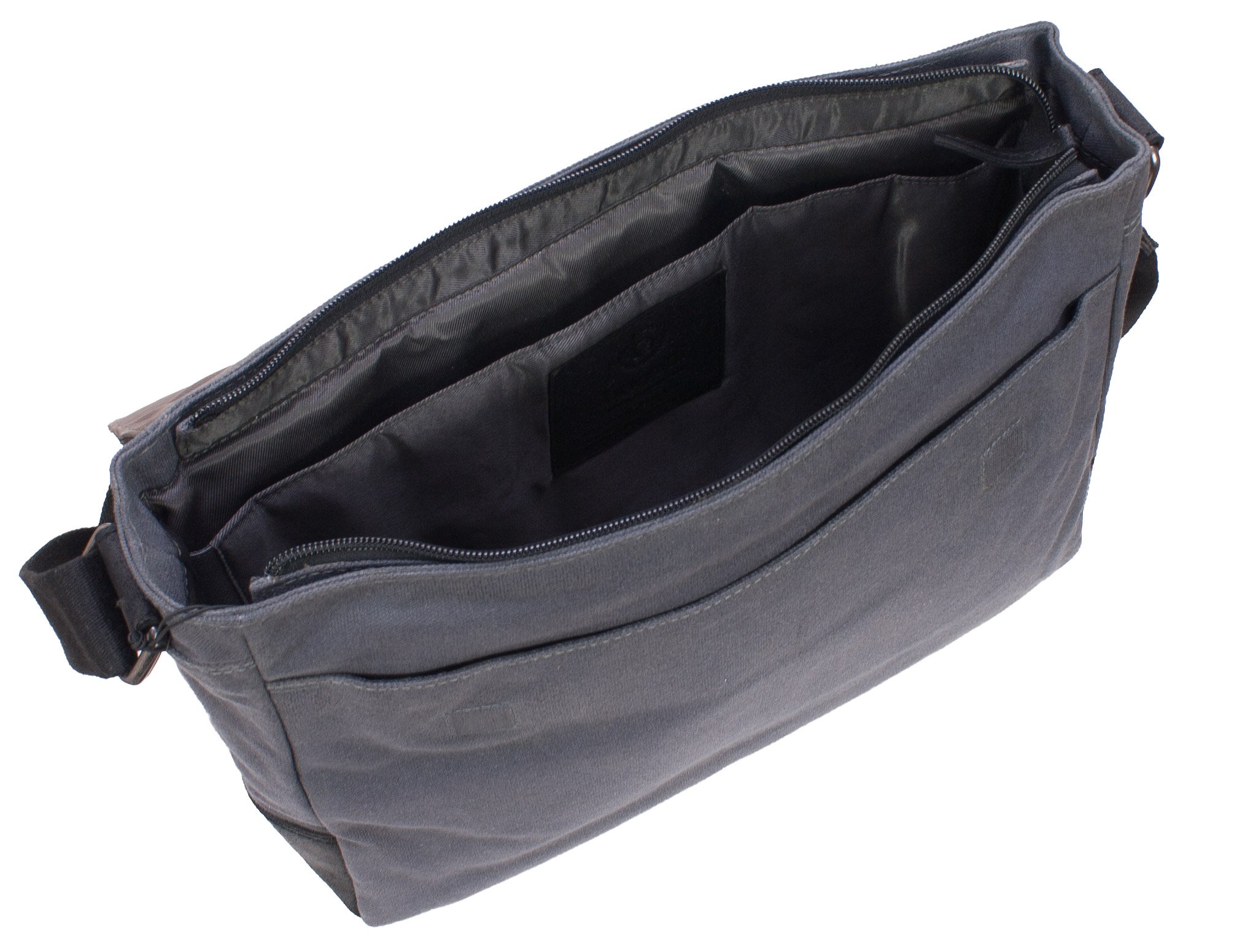 Bugatti Urbano Messenger Bag - 35cm Medium Size in Anthracite - Stylish & Durable Crossbody Bag for Work, Travel & Everyday Use