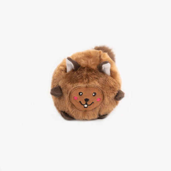 Fluffy Squirrel Plush Toy for Throwing - Bushy Tail Stuffed Animal by Zippy Paws - Perfect for Dog Fetch Games, Interactive Play & Cute Home Decor